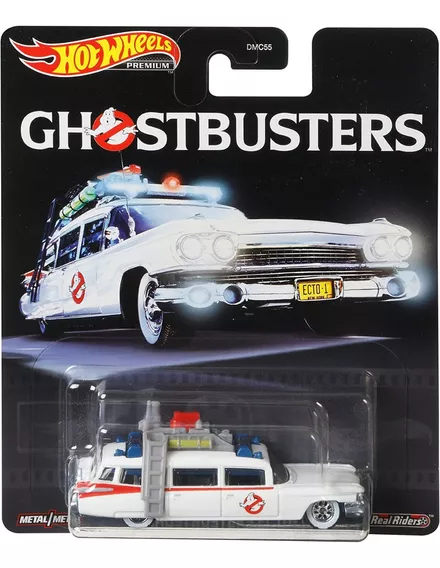 Hot Wheels Premium Ecto-1 Ghostbusters Cazafantasmas 1:64