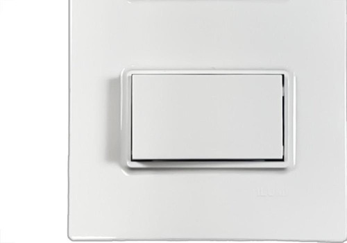 Conjunto Ilumi Vivaz Branco Com Placa 1 Simples + Tomada 10a