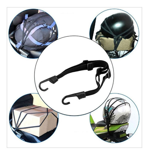Corda Elástica Para Transporte Carga Capacete Resistente