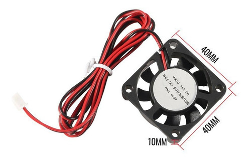 Imagem 3 de 5 de Ventilador 4010 Cooler Fan 24v De Rolamento, Sem Escovas