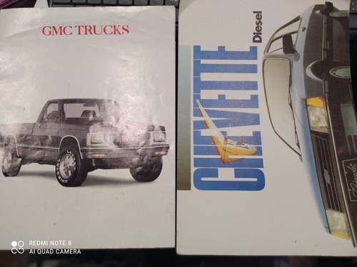 2 Folletos Catálogos Gmc Camionetas Y Chevette Impresos 