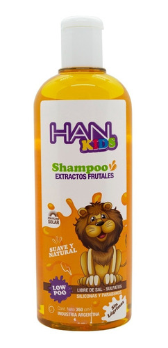 Imagen 1 de 5 de Han Kids Shampoo Infantil Niños Baja Espuma Low Poo X 350 Ml