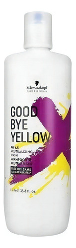 Good Bye Yellow Shampoo Morado Neutralizante De Amarillos 1l