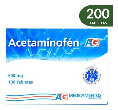 Acetaminofén Tabletas 500mg