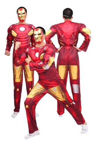 Disfraz Cosplay De Iron Man Musculoso Masculino