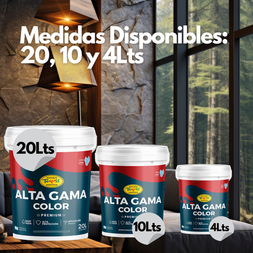 Pintura Premium Latex Alta Gama Color Marron Africano 10 Lt