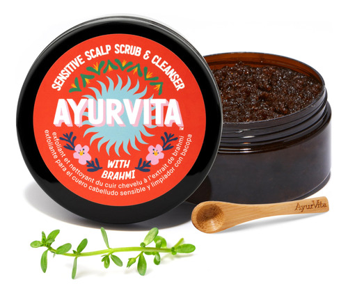 Ayurvita Brahmi Scrub & Cleanser - Exfoliacion Profunda Y Li