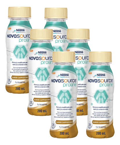 Novasource Proline Cappuccino - Kit Com 6