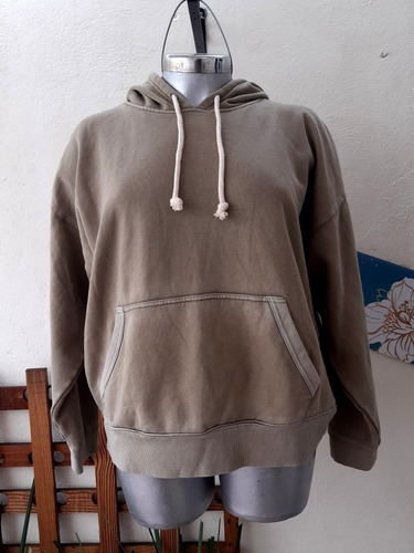 Hoodie Polar Sudadera Fleece Felpa Retro Deslavada Mujer
