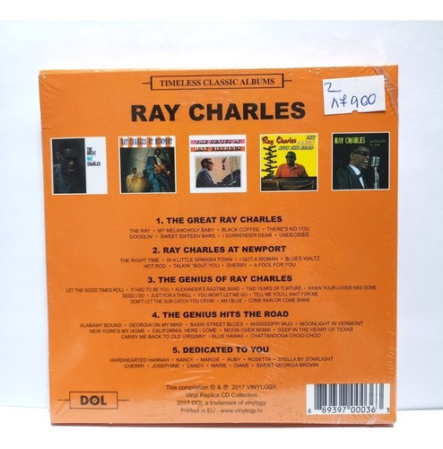 Ray Charles Timeless Classic Albums 5cd Nuevo Eu Musicovinyl