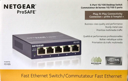 Conmutador Ethernet Netgear Prosafe