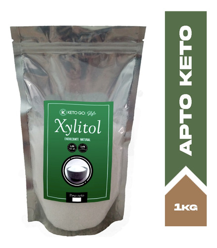 Xilitol Xylitol X 1kg Apto Diabético/ 100% Natural/ Sin Tacc