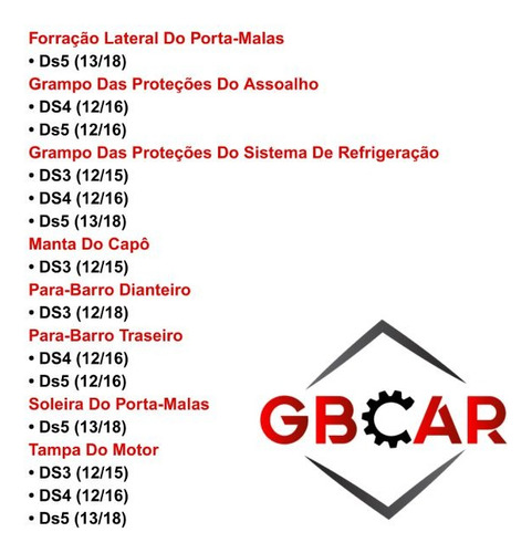 10 Grampo Forração Lateral Porta-malas Ds5 (13/18)