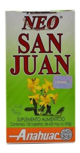 Hierba De San Juan 100 Cáp Contra Estrés Y Depresión