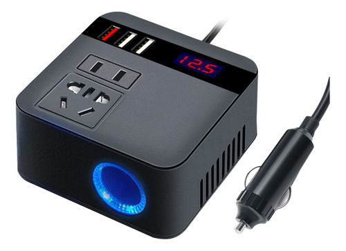 Inversor De Coche De 150 W, Pico, 12 V/24 V A 110 V, Enchufe