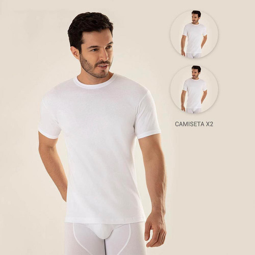 Camiseta Gef Hombre Duo Hercules Blanco