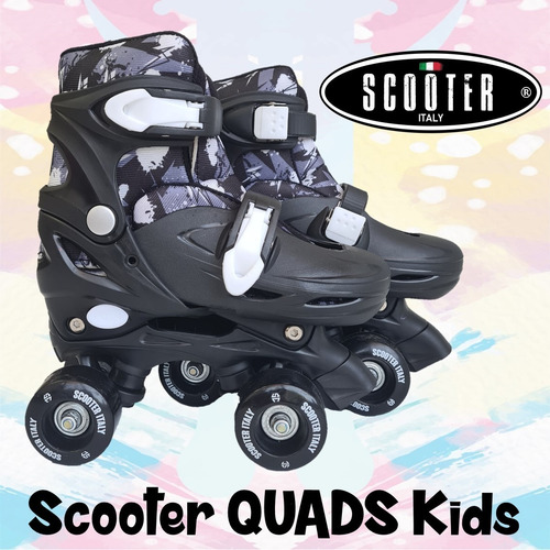 Imagen 5 de 9 de Patines Extensibles Scooter Artistico + Casco + Protecciones