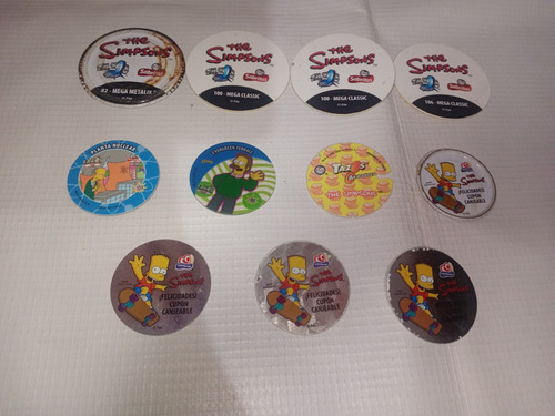 Los Simpson 11 Tazos Raros (Usado)