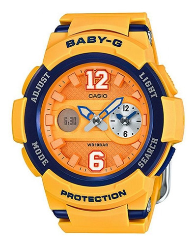 Reloj Para Mujer G-shock Bga_210_4b Amarillo