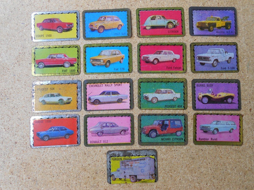 Figurita De Chapa Automobilia Año 1972 Precio X Unidad     