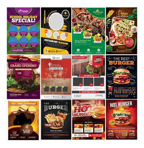60-flyers De Hamburgueria Psd Photoshop+bônus