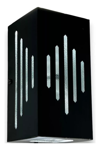 Luz Aplique Pared Con Diseño Bidireccional Negro