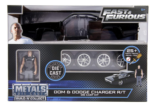 Jada Toys Fast Furious Dom Dodge Charger R/t, Escala 1:24