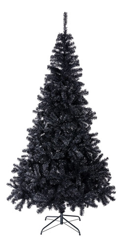 Arbol De Navidad Artificial Color Negro De Pvc Con Base