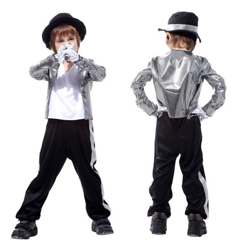 Disfraz De Cosplay De Michael Jackson Para Niños, Fiesta De