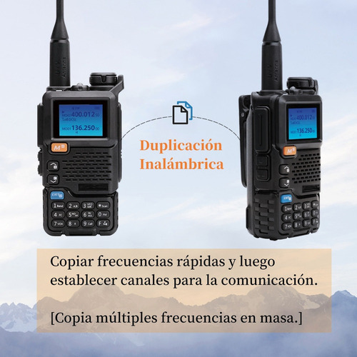Radios De Comunicación Largo Alcance Uv-5r+ Amfm Uhfvhf Kit6