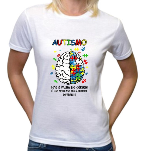 Camiseta Autismo É Um Sistema Operacional Diferente Tshirt