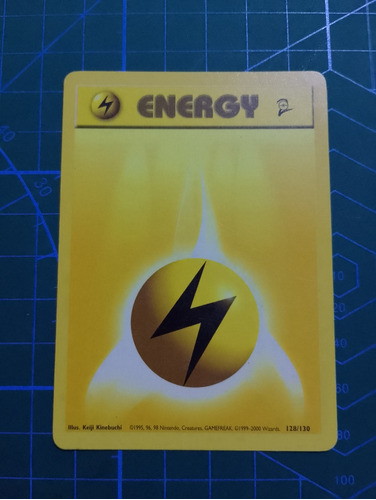  Pokémon Lightning Energy (1999) 128/130 Base Set 2