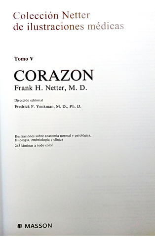 Colección Netter De Ilustraciones Médicas Tomo 5 Corazón