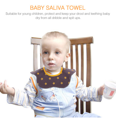 Paños De Muselina Para Babero Impermeable, 5 Unidades