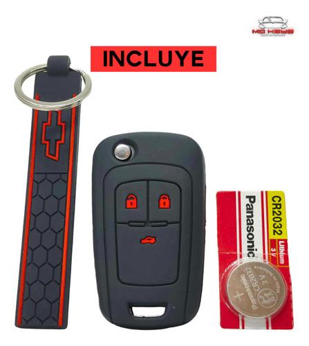 Funda Llave Control Chevrolet Cavalier 2018 A 2023 Cor Pila