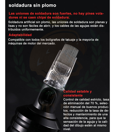 Kit De Cartuchos De Tatuaje Profesional T T 50pz Mix. Kit De Agujas De Tatuaje Profesionales De Alta Calidad.juego De Agujas De Tatuaje Desechables.