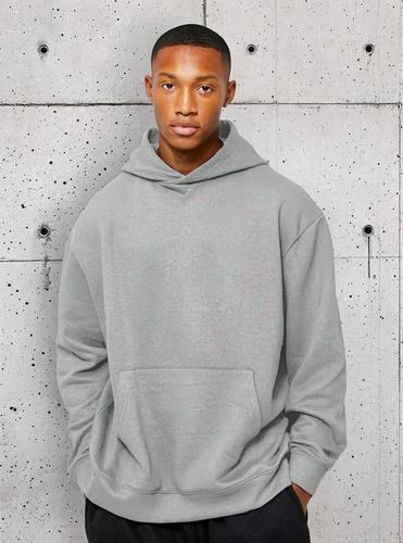 Buzo Canguro Oversize Premium Algodon Hombre