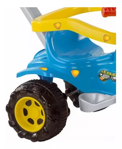 Triciclo Tico Tico Bichos Motoca Infantil Velotrol Menino Azul