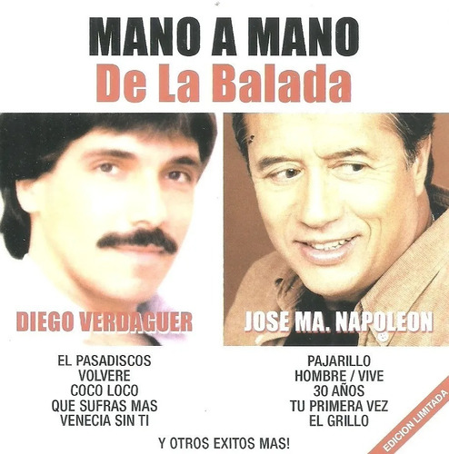Mano A Mano De La Balada | Cd Música Nuevo