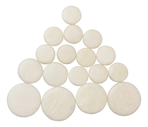 3xclarinet Pads Bb Key 17pcs Marfim