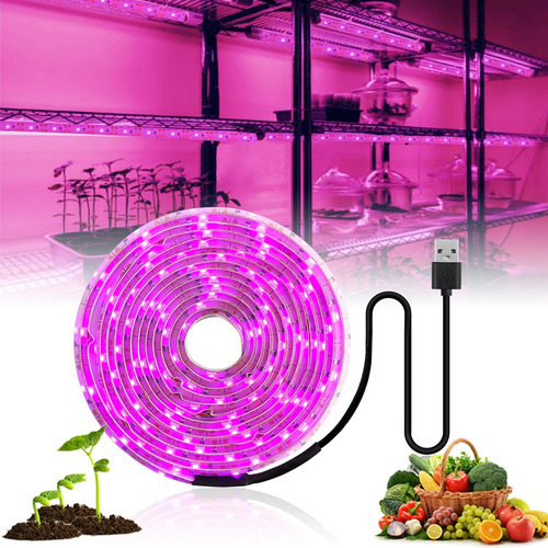 Tira De Luces Led De Cultivo Usb De Espectro Completo De 5 V