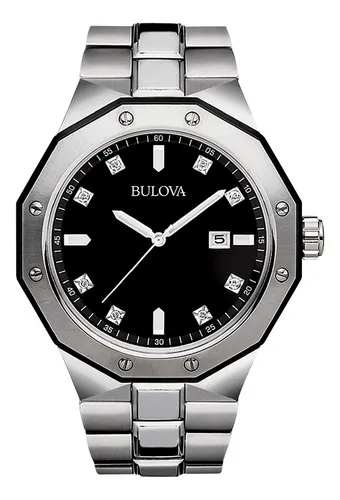 Reloj Bulova Classic 98d103 De Acero Inoxidable 44 Mm Con Di
