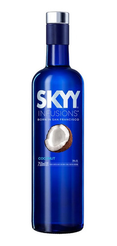 Imagen 1 de 1 de Vodka Skyy Coconut 750ml Local