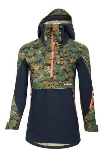 Anorak Sacha Gore-tex Camuflado Ski Snowboard Mujer Ansilta