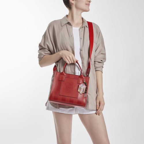 Bolsa Tote Mujer Harry Potter W Capsule Rojo Hbtucana9cw Acabado De Los Herrajes Oro Diseño De La Tela Gráfico