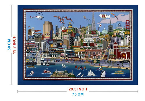Rompecabezas Premium 1000 Pz, San Francisco California
