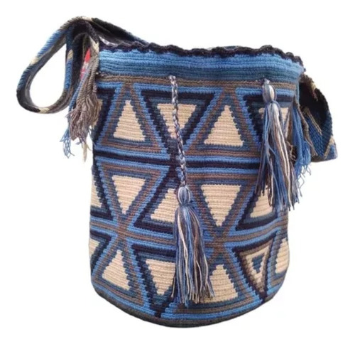 Mochila Wayuu Azul