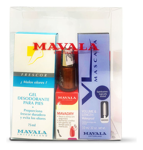 Kit Manicura Mavala Mascara+crema Pies+esmalte+mavandy+lima