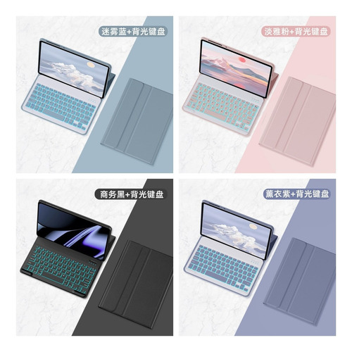 Cubierta De Tableta Con Teclado Iluminado Para Matepad 11