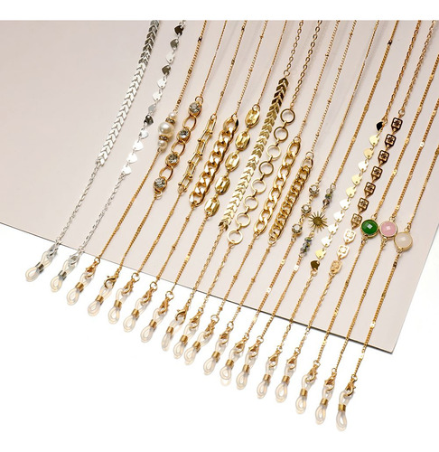 Cadena Para Gafas, Perlas, Gafas De Sol, Correa Con Soporte